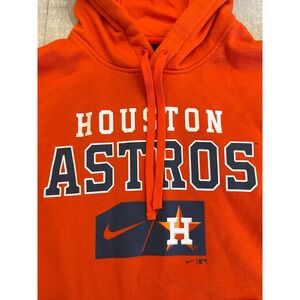 Men's Houston Astros‎ Nike Orange Team Lettering Club Pullover Hoodi